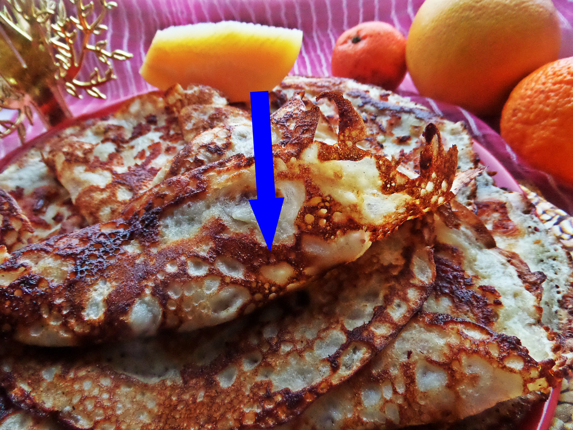 Оригинальные блины с припеком