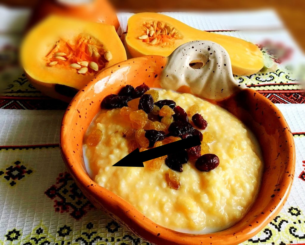 Тыквенно-рисовая каша с изюмом — секрет монастырской кухни