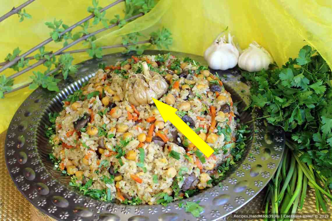 Этот грибной плов с нутом взорвал мой блог