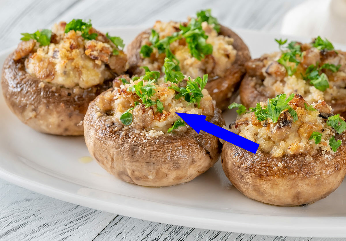 Фаршированные шампиньоны с киноа — секрет идеальной закуски