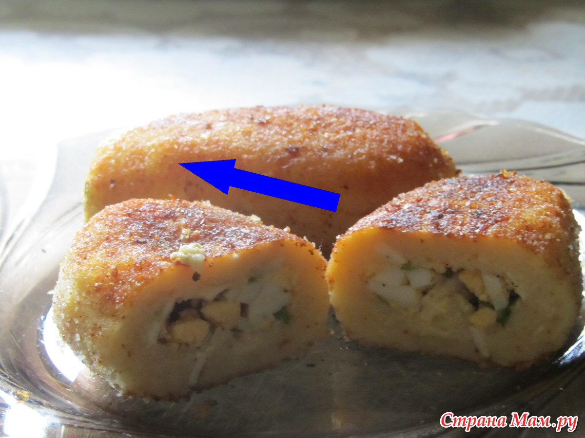 Секретные картофельные зразы с грибами без яиц и сыра