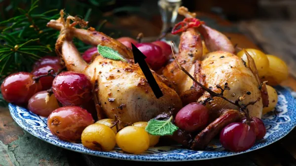 Фаршированные перепела с яблоками — секрет царских поваров